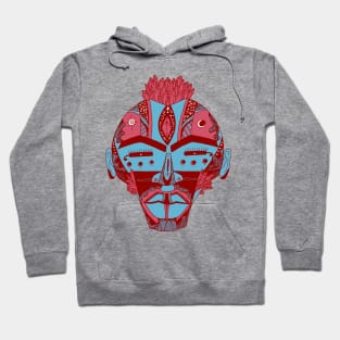 Pastel Tones African Mask 4 Hoodie